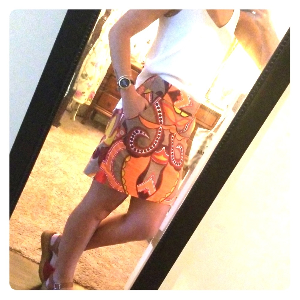 MERONA TWEED PRINT SKIRT